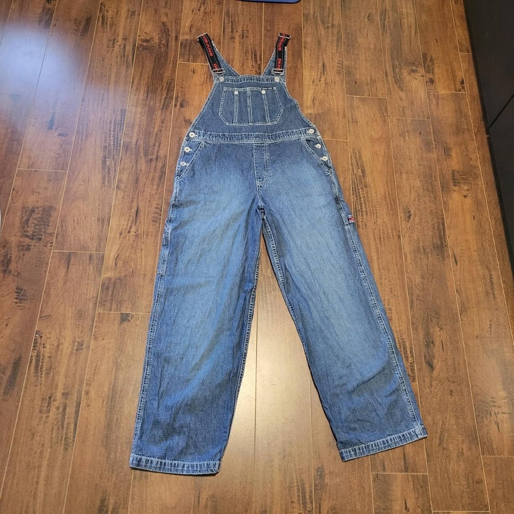 Vintage DKNY carpenter denim overalls dungarees.